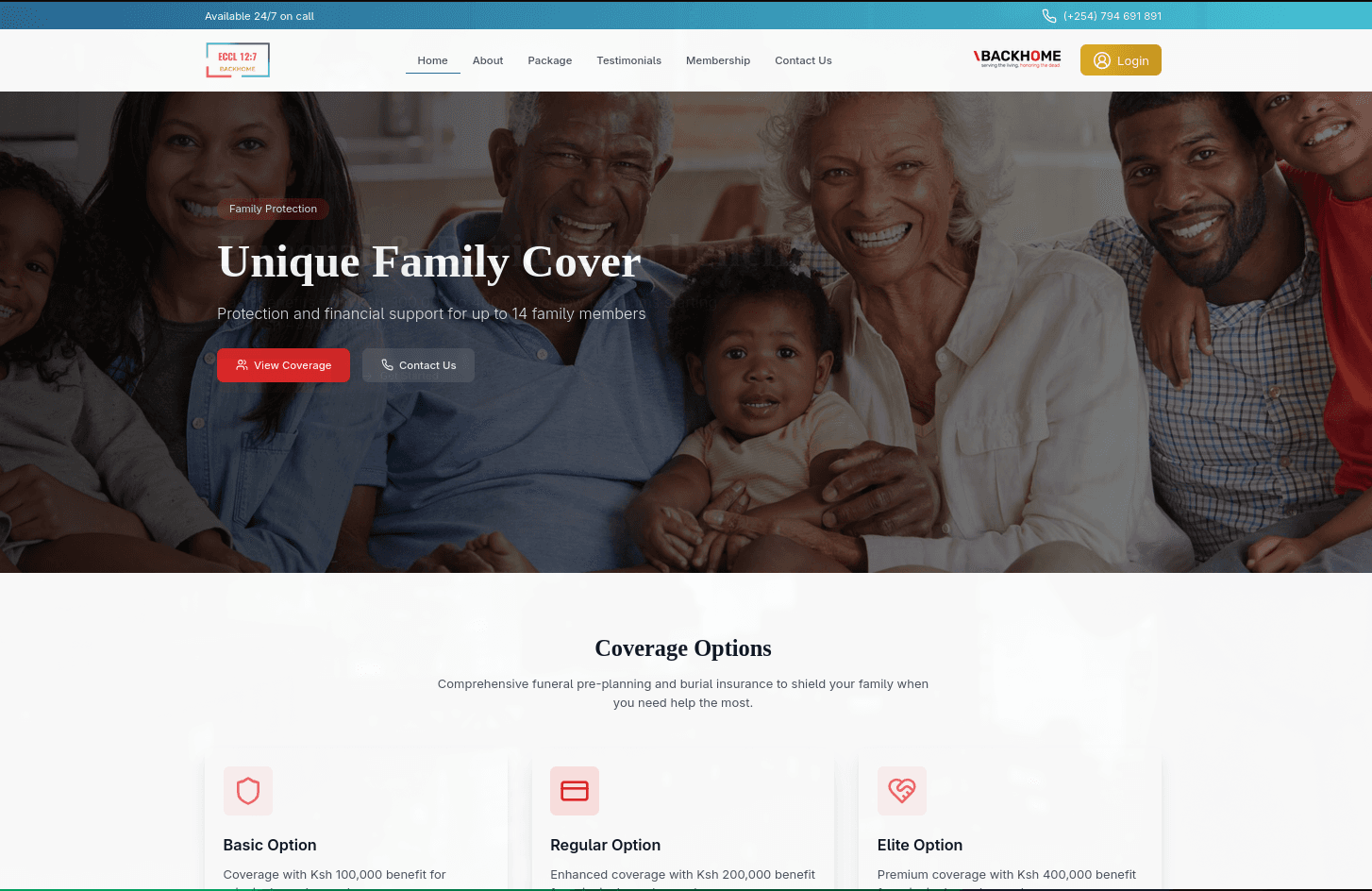 Backhome Advantage Insurance